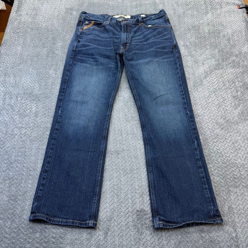 Ariat M5 Straight Jeans Mens 36x29 Durham Blue Legacy Stackable 10022784 Denim